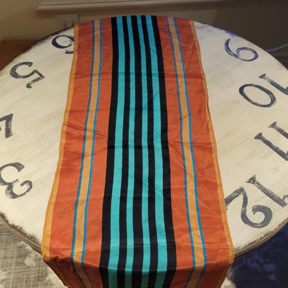 Kenzo Silk Striped Scarf - Picture 5 of 6